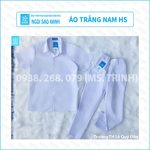 ÁO TRẮNG NAM HS - TIỂU HỌC LÊ QUÝ ĐÔN